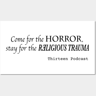 Come for the Horror, Stay for the Religious Trauma Posters and Art